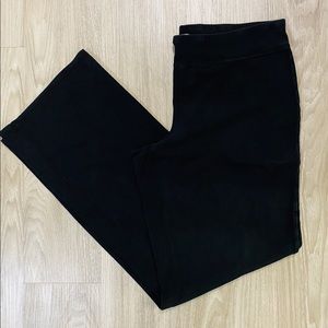 CHAMPION L BLACK COTTON LOOSE FITTING YOGA PANTS
